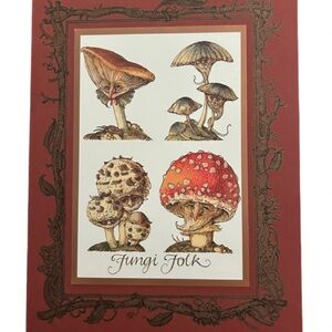 5/$15 Fungi Folk Art Print